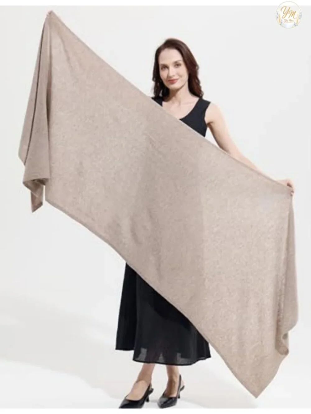 Luxury Cashmere Blend Wrap Stole Pashmina Shawl for Women Extra Large Travel